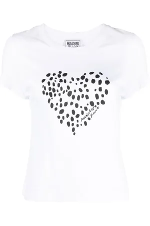 Moschino Heart-print cotton T-shirt