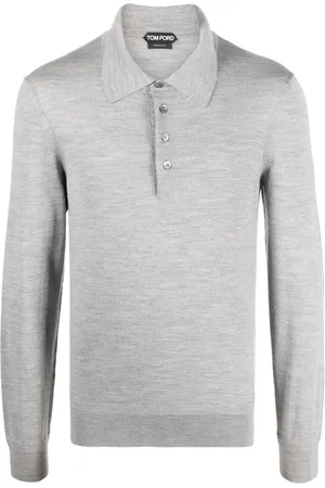 Tom Ford Long-sleeve wool polo shirt