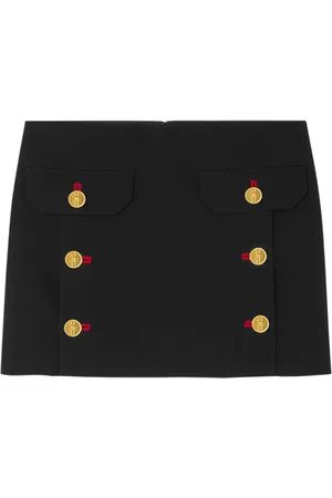 VERSACE Medusa Head-button mini skirt