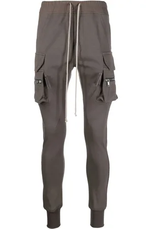 Rick Owens Drawstring-waist tapered trousers