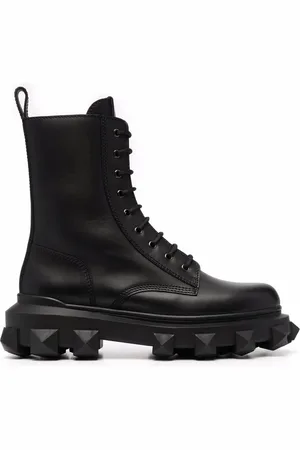 VALENTINO GARAVANI Trackstud combat boots