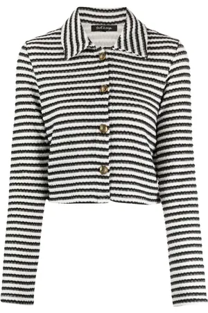 tout a coup Bouclé stripe-pattern top