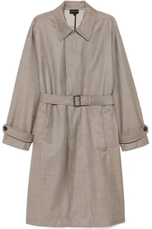 Emporio Armani Virgin-wool trench coat
