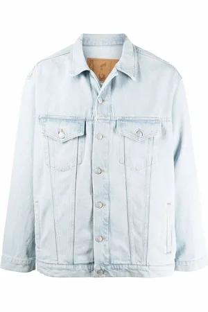 MARTINE ROSE Logo-print denim jacket