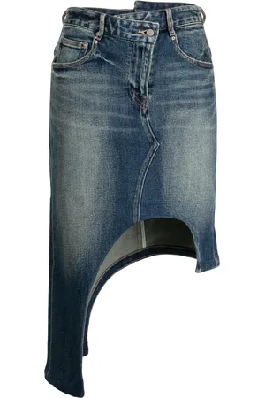 JNBY Asymmetric-design denim skirt