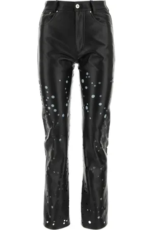 Durazzi Milano Laser-cut leather trousers