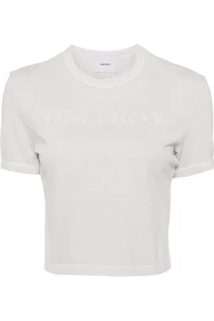 Halfboy Logo-patch cotton T-shirt