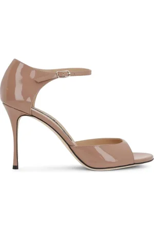 Sergio Rossi Godiva patent leather ankle-strap sandals