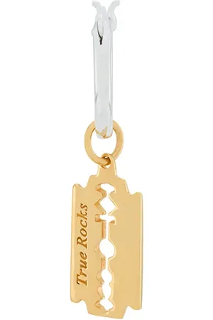 TRUE ROCKS Razor hoop earring