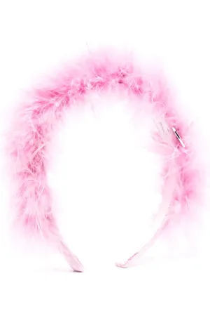 MONNALISA Feather-trimmed hairband