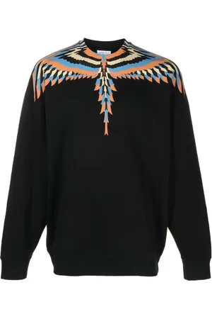 MARCELO BURLON Optical Wings-print cotton sweatshirt