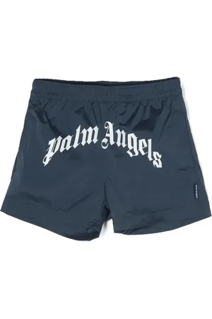 Palm Angels Logo-print swim shorts