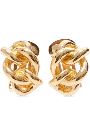 Dior Chain-link -plated earrings