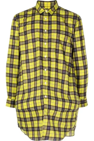 Comme des Garçons Checked long-sleeve cotton shirt