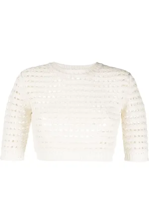 See by Chloé Open-knit short-sleeve top