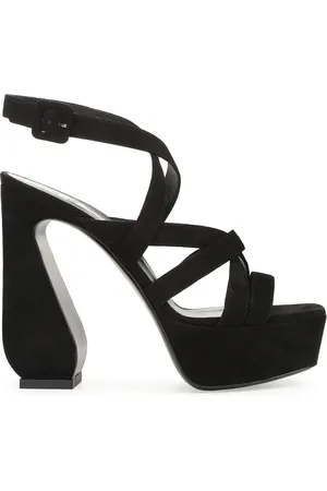 Sergio Rossi SI ROSSI 90mm square-toe suede sandals