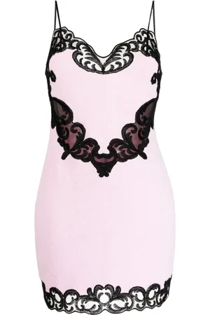 Alexander Wang Lace-trimmed terry-cloth minidress