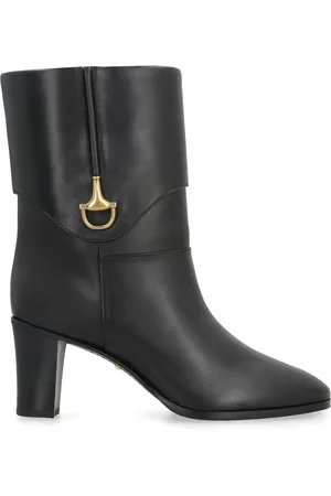 Gucci Half Horsebit leather ankle boots