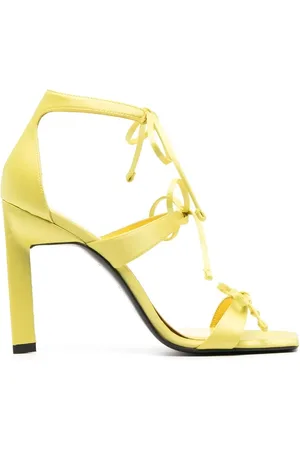 The Attico Bow-detail 80cm leather sandals