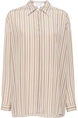 Michael Kors Striped organic silk shirt