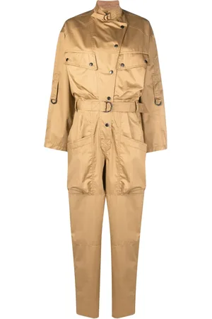 Isabel Marant Notched-collar long-sleeve jumpsuit