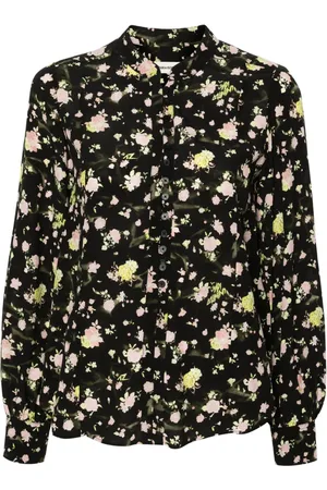 Zadig & Voltaire Floral-print crepe blouse