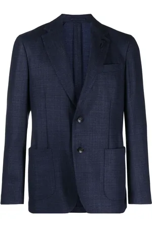 LARDINI Single-breasted wool-blend blazer