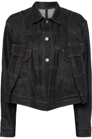 SACAI Cropped denim jacket