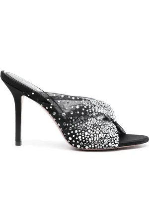 GEDEBE Mariel 100mm crystal-embellished sandals