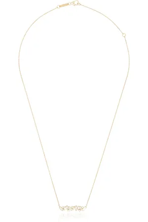 Suzanne Kalan Sparkler Bar 18kt yellow diamond necklace