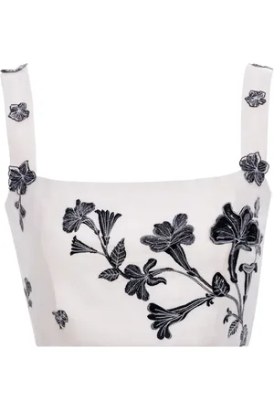Agua by Agua Bendita Cacao Guayacan cropped top