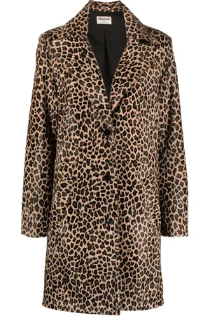 Zadig & Voltaire Leopard-print calf hair coat