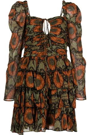 ULLA JOHNSON Naiya abstract-print dress