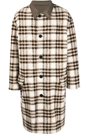 Isabel Marant Check-pattern single-breasted coat