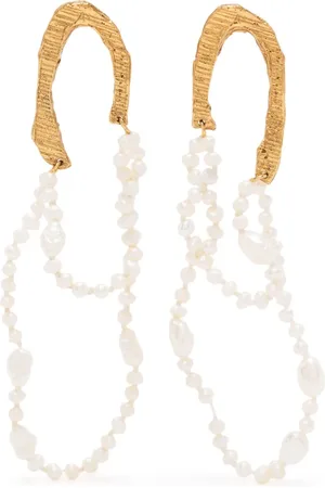 Lee Larissa pearl-embellished drop earrings