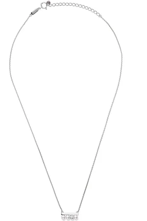 Tasaki 18kt white gold Collection Line petit Balance Solo Akoya pearl and diamond pendant