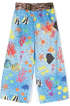 Roberto Cavalli All-over sealife-print trousers