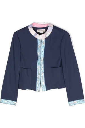 PUCCI Junior Pesci-print round-neck jacket