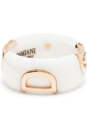 Damiani 18kt rose gold D.Icon diamond ceramic band ring