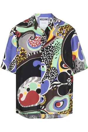 Moschino Graphic-print Cuban shirt