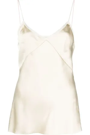 Nº21 Spaghetti-straps satin-finish top