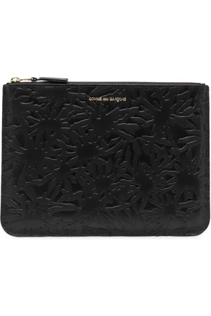 Comme des Garçons Embossed leather zipped wallet