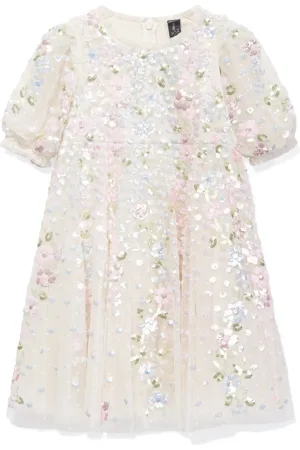 Needle & Thread Floral-embroidered dress
