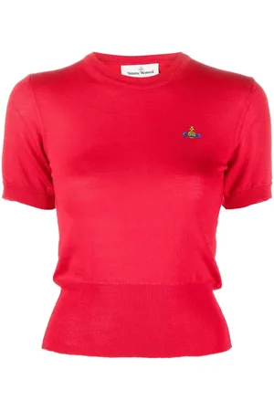 Vivienne Westwood Embroidered-Orb knit top