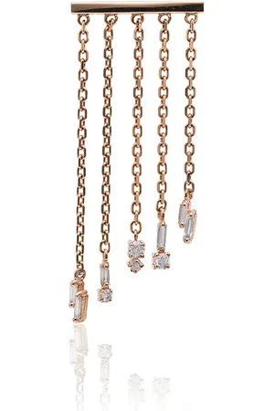 Suzanne Kalan Fringe 18kt rose and diamond earrings