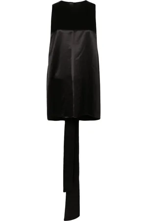Saint Laurent Tie-back silk tank top
