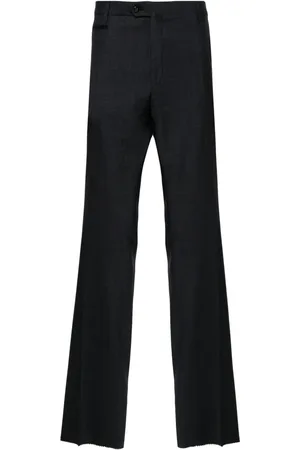 corneliani Checked tailored wool trousers