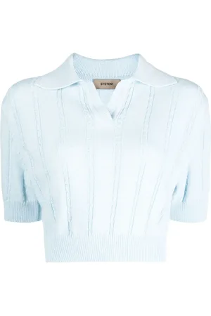 SYSTEM Knitted cropped top