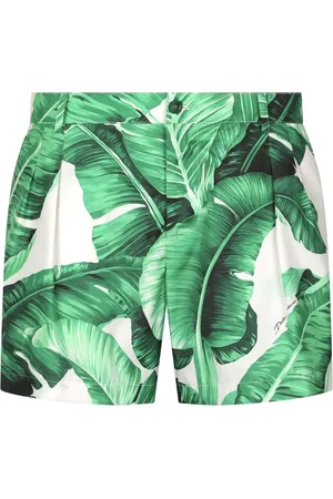 Dolce & Gabbana Banana Leaf-print swim shorts