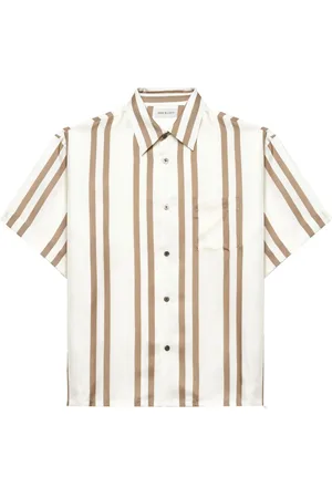JOHN ELLIOTT Stripe-print silk shirt